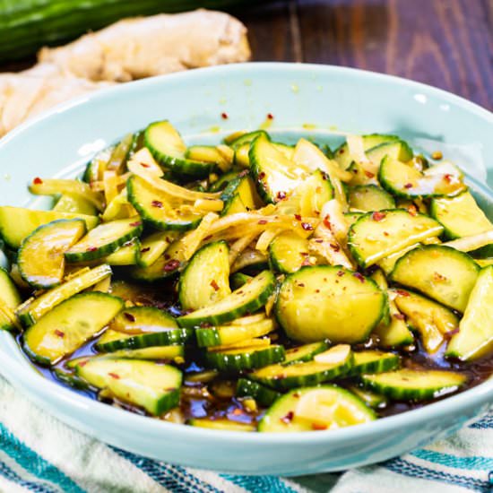 Ginger Sesame Cucumbers