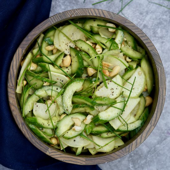 Cucumber And  Kohlrabi Salad