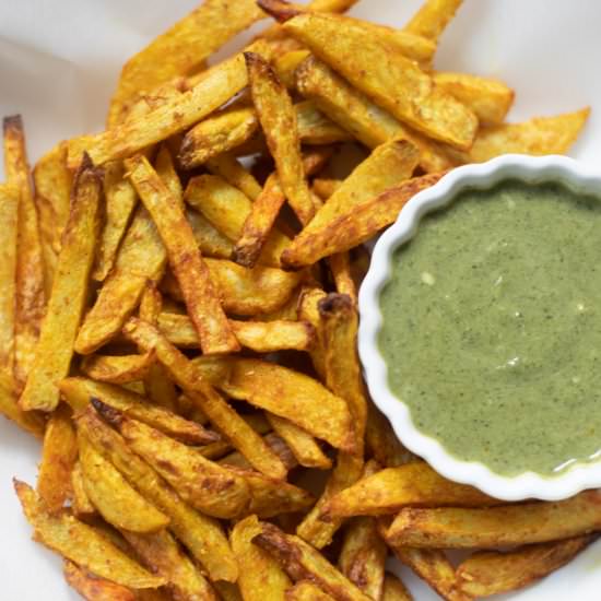 Air Fryer Taro Fries