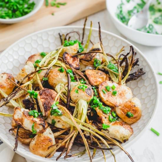 Crispy Roasted Turnips
