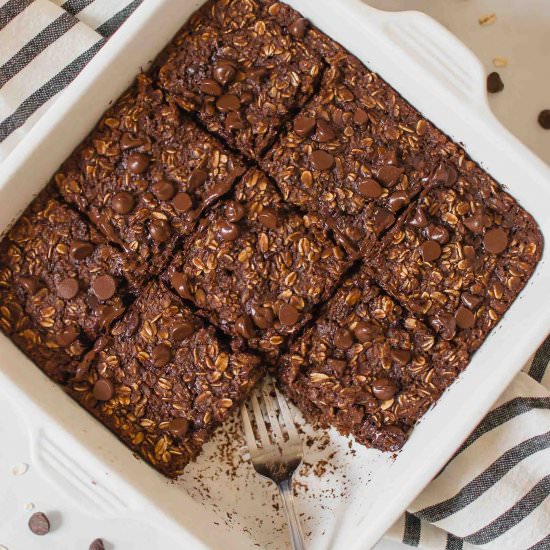 One Bowl Chocolate Baked Oats