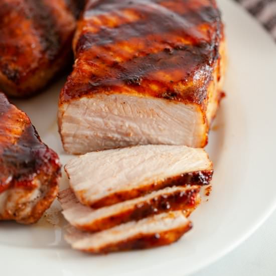 Grilled BBQ Pork Chops
