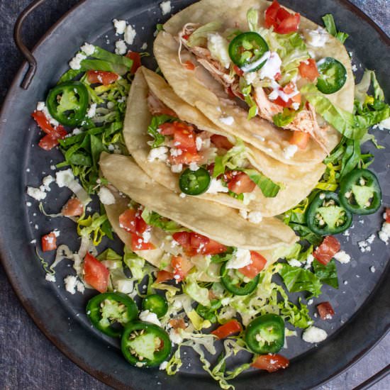 Instant Pot Chicken Tacos