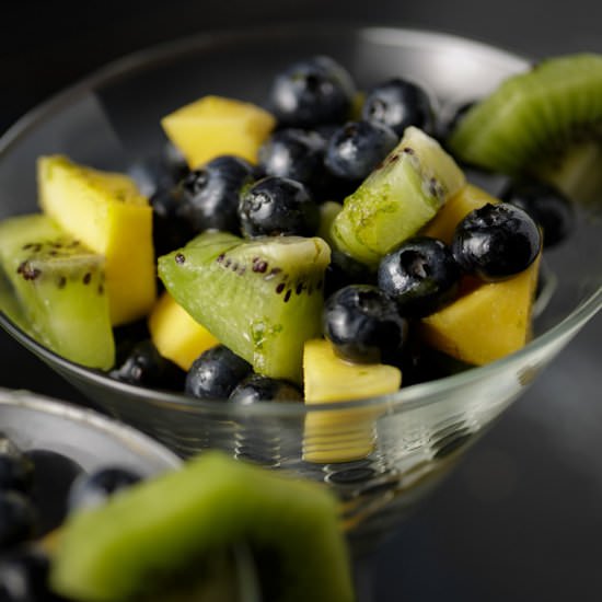 Blueberry Salad with Tequila