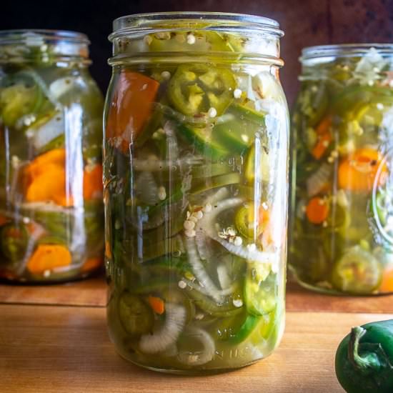 Big Batch of Pickled Jalapenos