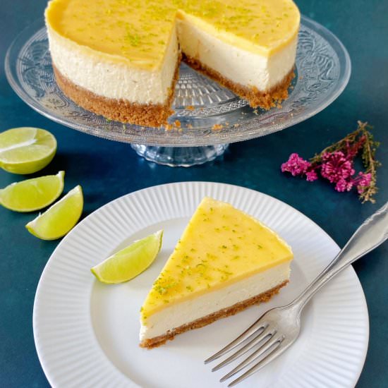 Rich and Tangy Lime Cheesecake