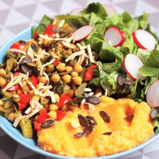 Chickpea and veggie stirfry
