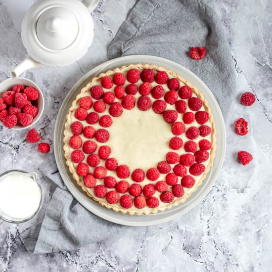 Raspberry Custard Tart