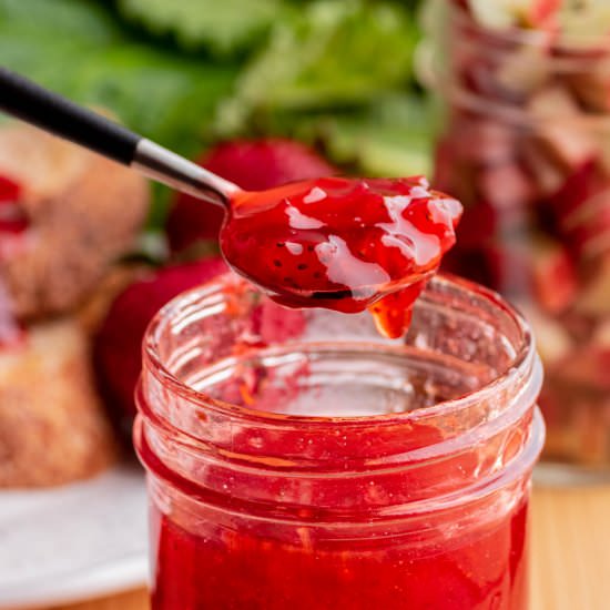 Homemade Strawberry Rhubarb Jam