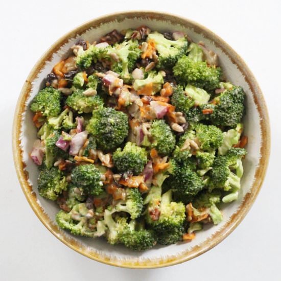 Vegan Broccoli Salad (Gluten-Free)