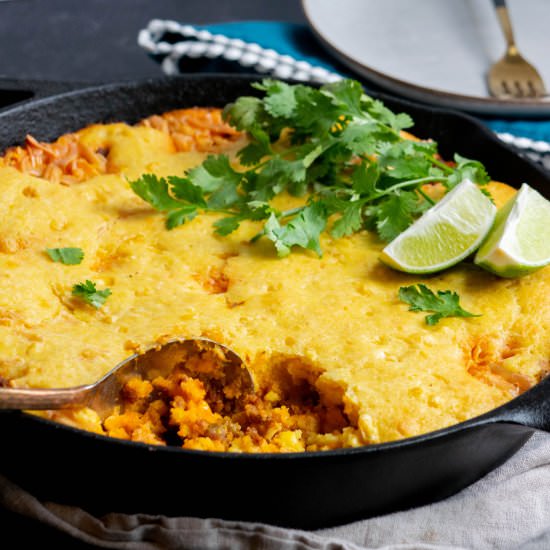 Mexican Chorizo Cornbread Casserole