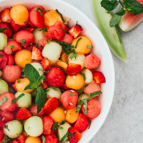 Watermelon Strawberry Salad