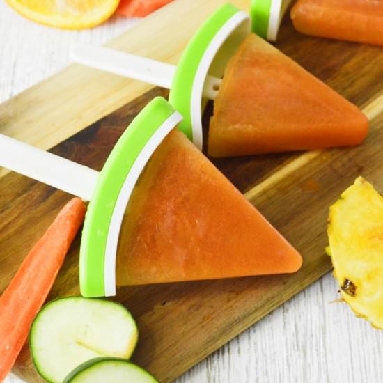 Homemade Fruit & Veggie Pops
