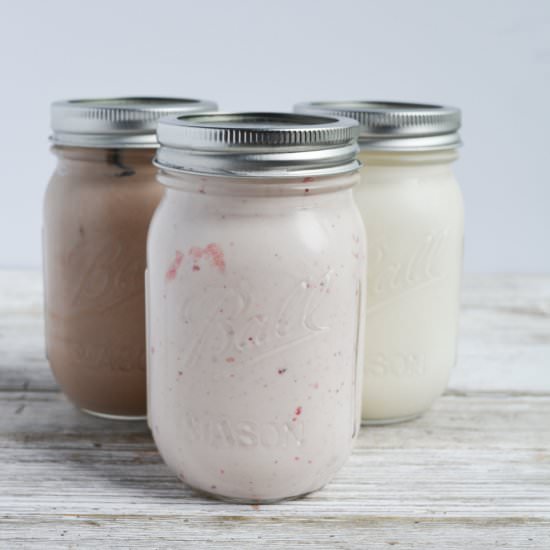 keto mason jar ice cream