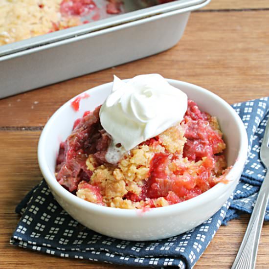 Rhubarb Dump Cake