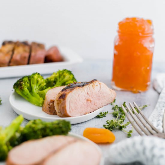 Apricot Glazed Pork Tenderloin
