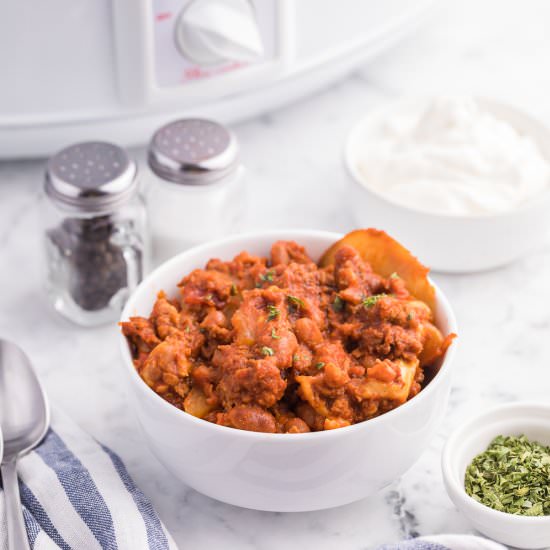 Cowboy Chicken Chili Casserole