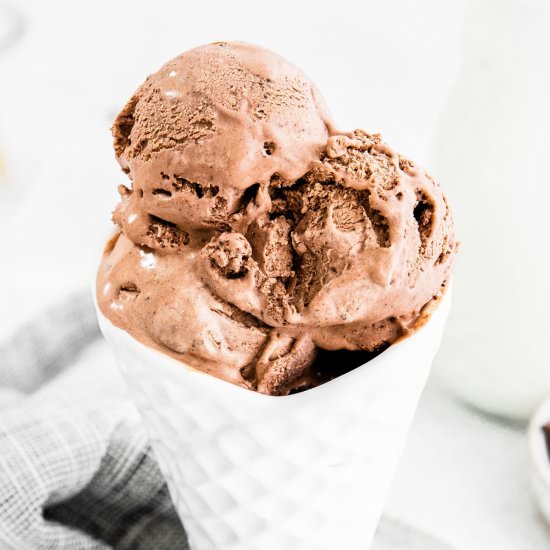 No-Churn Chocolate Ice Cream