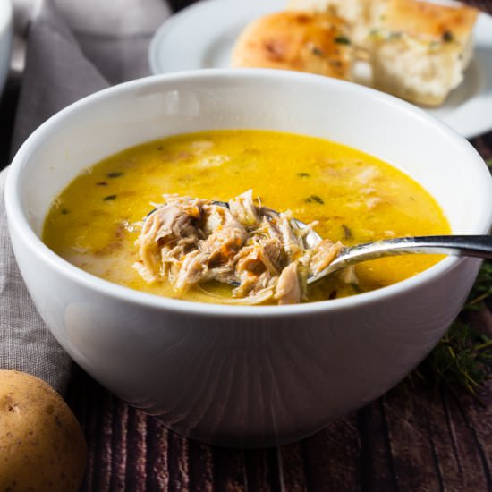 Butternut Squash and Chicken Soup