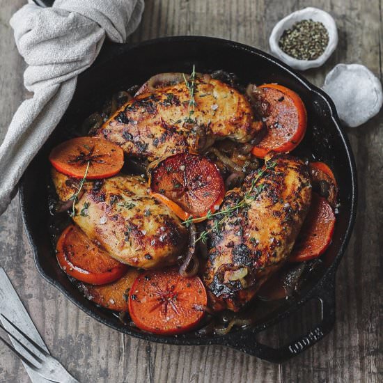 Harissa and Persimmon Chicken