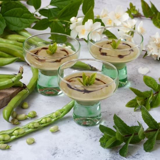 CREMA DE HABAS CON MENTA