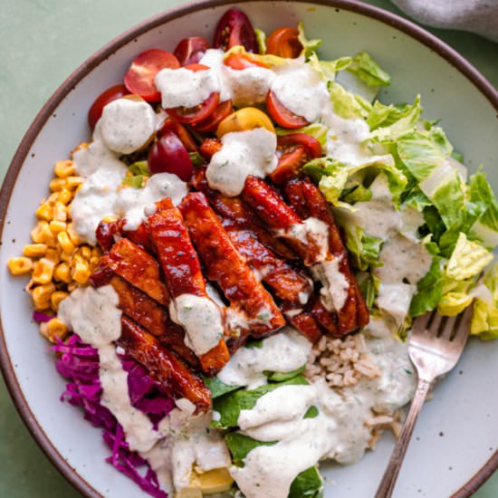 Vegan BBQ Tempeh