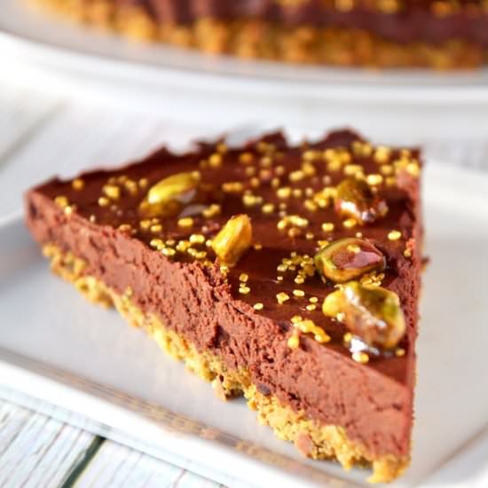Chocolate Tart with Pistachio Crust