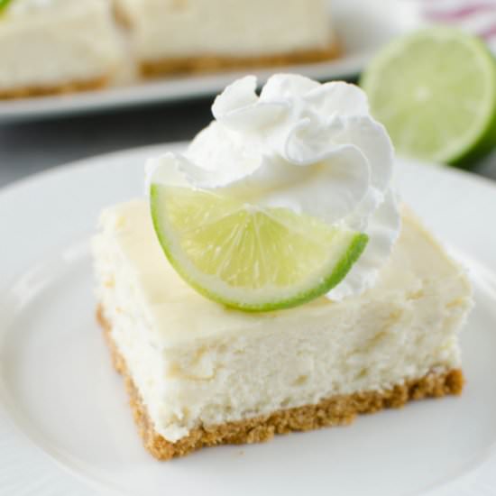Key Lime Cheesecake Bars