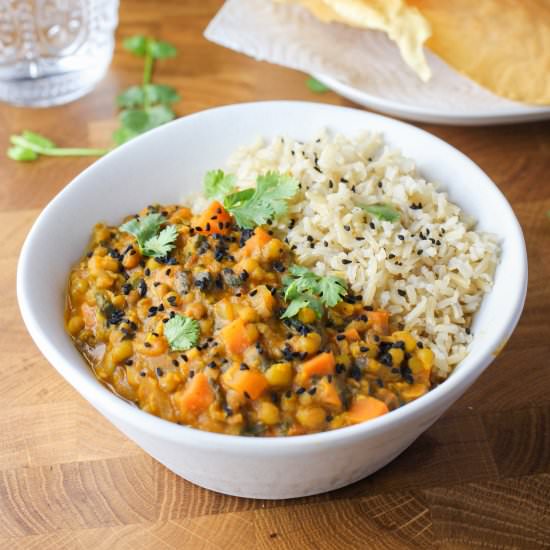 Family-friendly Mung Bean Curry