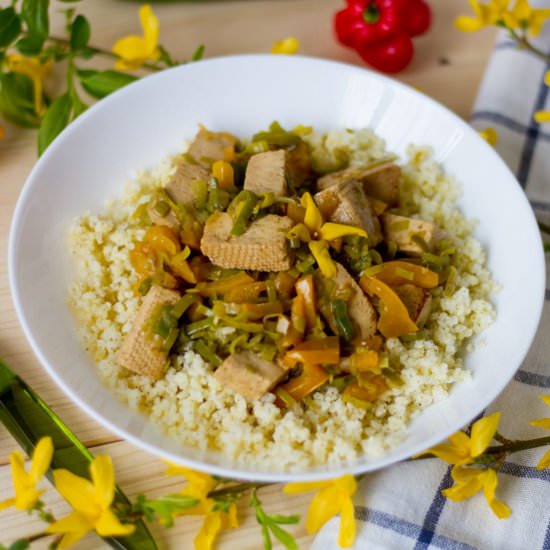 Tofu with millet
