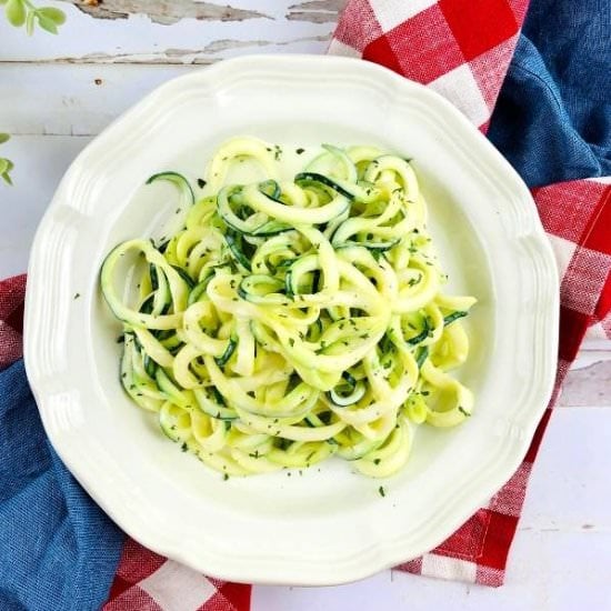 Alfredo Zucchini Noodles Recipe
