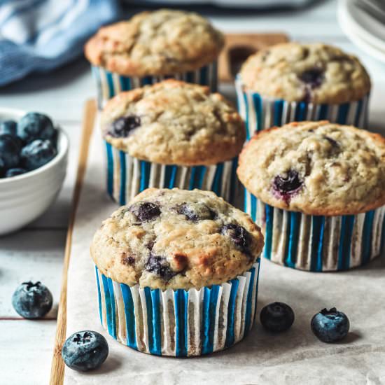 Healthy Blueberry Quinoa Cupcakes