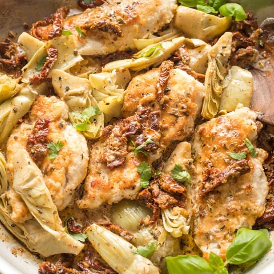 Chicken with Sun-Dried Tomatoes