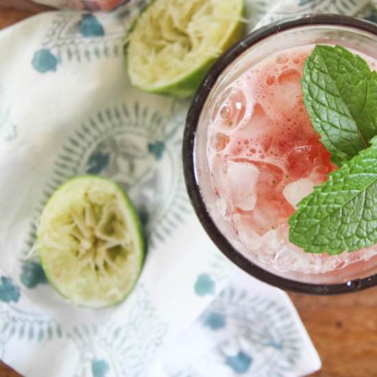 Watermelon Agua Fresca with Mint