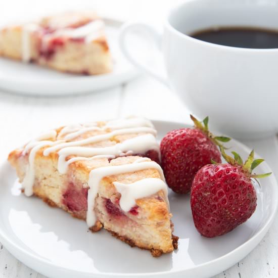 Keto Strawberry Cream Cheese Scones