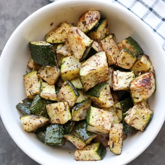 Oven Roasted Za’atar Zucchini