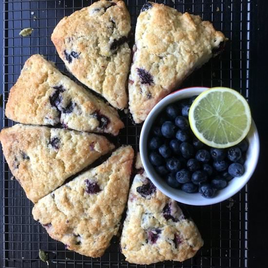 Blueberry Scones with Cardamom