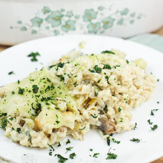 Green Chile Brown Rice Casserole