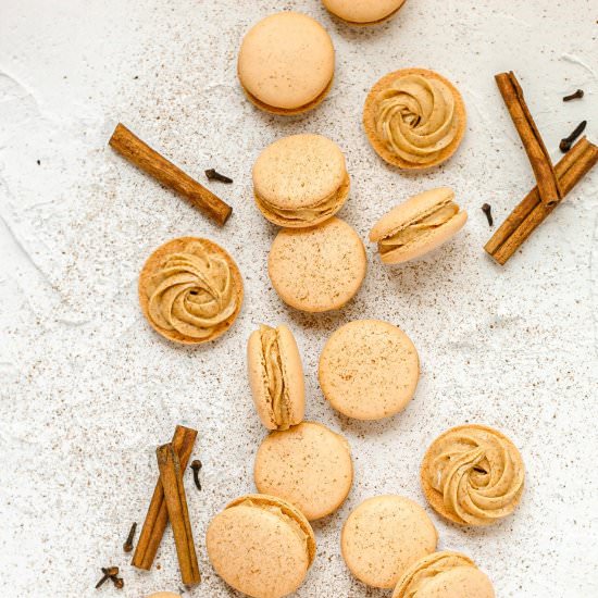 Pumpkin Spice Macarons