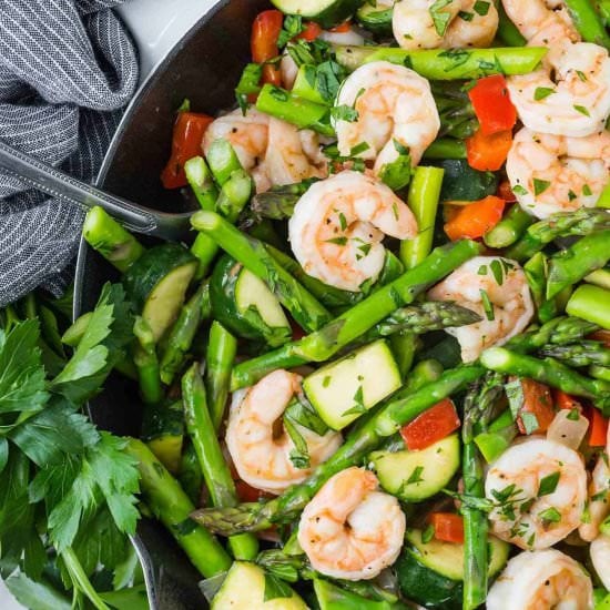Shrimp and Vegetable Stir Fry
