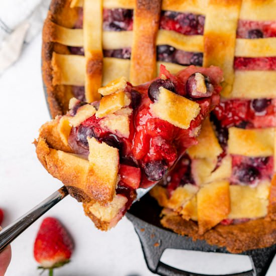 Strawberry Blueberry Pie