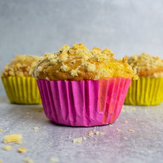 Rhubarb and Custard Muffins