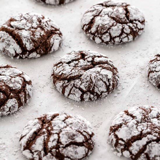 Chocolate Crinkle Cookies