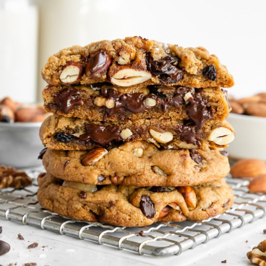 Vegan Trail Mix Cookies