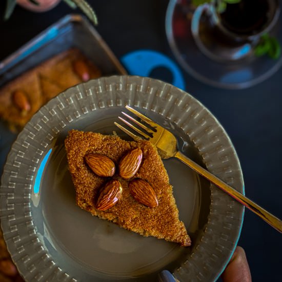 The Best Healthy Basbousa (Namoura)