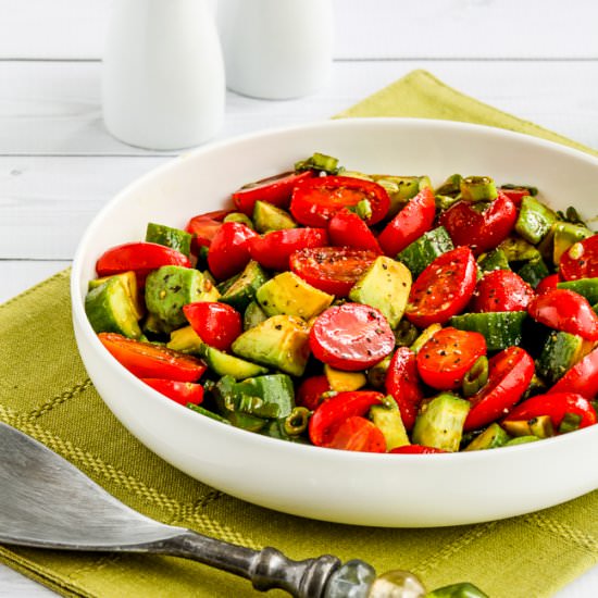 Tomato Cucumber Avocado Salad