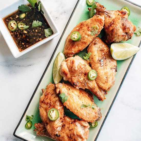 Spicy Whiskey Glazed Chicken Wings