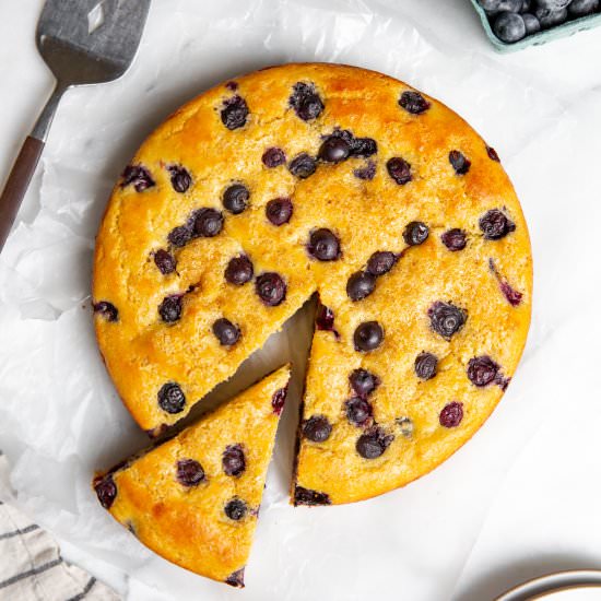 Blueberry Yogurt Cake (Gluten Free)