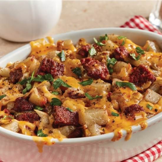 Irish Potato and Corned Beef Bake