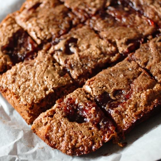 Almond Butter Jam Flapjacks Recipe